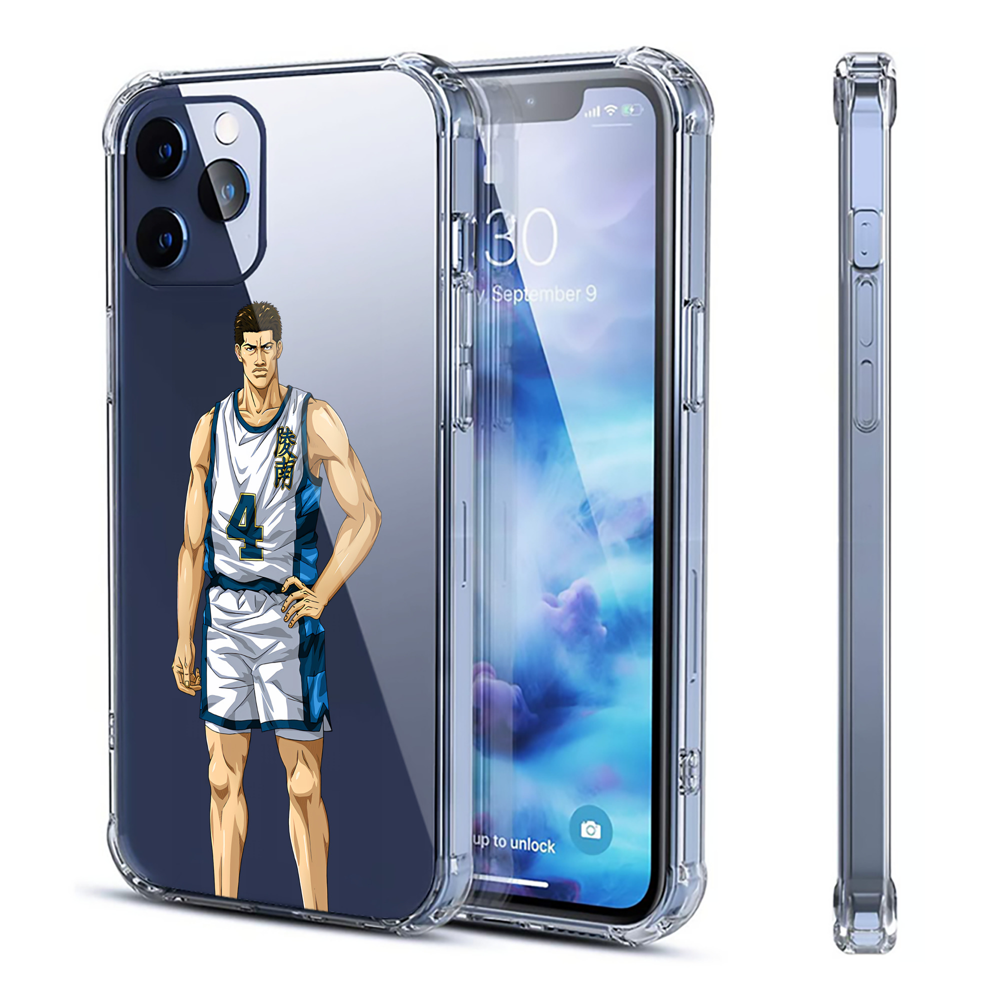 （画像用） SLAM DUNK／スラムダンク 【iPhone 12シリーズ対応】透明スマホケース（クリアソフトケース）